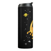 Bouteilles Isothermes Velocirapos Jaune Et Orange Dans L'Espace (Tourné sur la gauche)