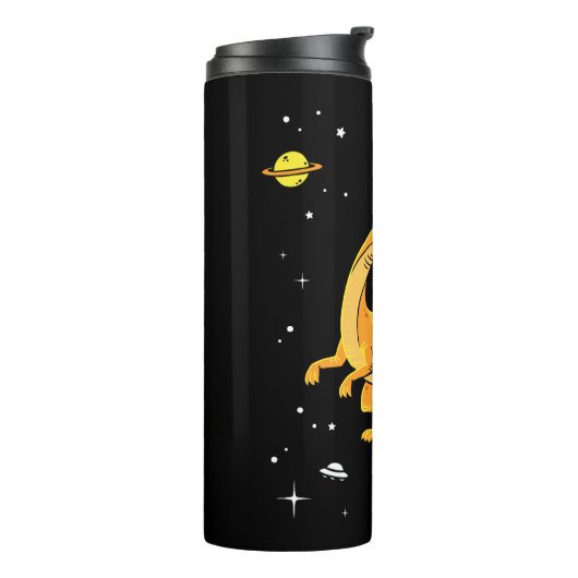 Bouteilles Isothermes Velocirapos Jaune Et Orange Dans L'Espace (Tourné sur la gauche)