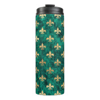 Velours Vert Grunge Fleur De Lis Mardi Gras