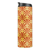 Bouteilles Isothermes Ventilateur Art déco Motif, Mandarin Orange (Tourné sur la droite)