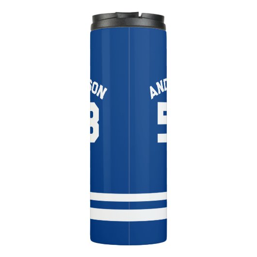 Bouteilles Isothermes Ventilateur sportif Blue Custom Name & Number (Dos)