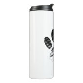 Bouteilles Isothermes Vérifier l'Empreinte de patte Motif à demi-teinte (Tourné sur la gauche)