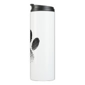 Bouteilles Isothermes Vérifier l'Empreinte de patte Motif à demi-teinte (Tourné sur la droite)