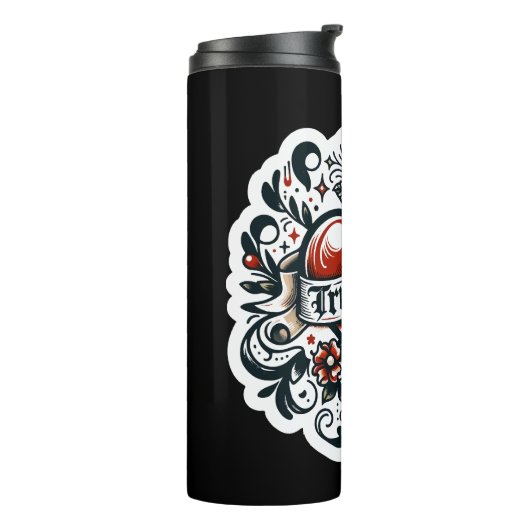 Bouteilles Isothermes Véritable amour Coeur Tatouage Style Sticker Artis (Tourné sur la gauche)