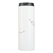 Bouteilles Isothermes Véritable citation grand-mère Rouge Fleur Pétales  (Dos)