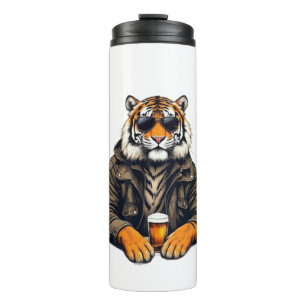 Bouteilles Isothermes Verre de bière de tigre cool - Unique Design anima
