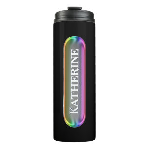 Bouteilles Isothermes Verre Personnalisé avec Nom en Verre Liquide Tas
