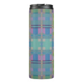 Bouteilles Isothermes Vert bleu violet géométrique (Dos)