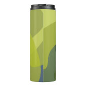 Bouteilles Isothermes Vert, cool, tendance, formes ondulées modernes (Dos)