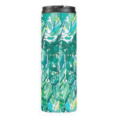 Bouteilles Isothermes Vert de JUNGLE de FEUILLE de BANANE tropical (Dos)