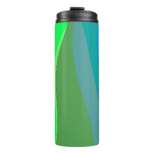 Bouteilles Isothermes Vert super Et Bleu Art Abstrait 305