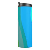 Bouteilles Isothermes Vert super Et Bleu Art Abstrait 305 (Tourné sur la droite)