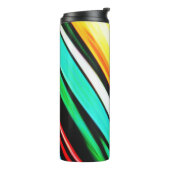 Bouteilles Isothermes Vert Violet Et Jaune Abstrait 609 (Tourné sur la gauche)