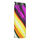 Bouteilles Isothermes Vert Violet Et Jaune Abstrait 609 (Tourné sur la droite)