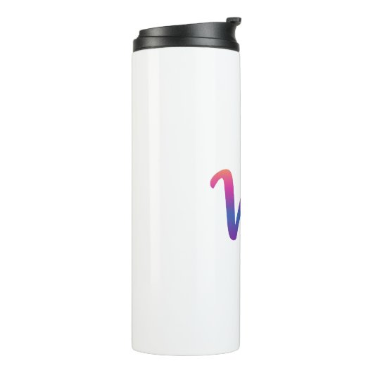 Bouteilles Isothermes Vibe Rainbow Gradient Script Thermal Tumbler  (Tourné sur la gauche)