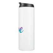 Bouteilles Isothermes Vibe Rainbow Gradient Script Thermal Tumbler  (Tourné sur la droite)