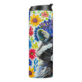 Bouteilles Isothermes Vibes D'Art Contemporain, Raccon (Tourné sur la gauche)