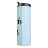 Bouteilles Isothermes Vibes De Plage, Bleues (Tourné sur la droite)