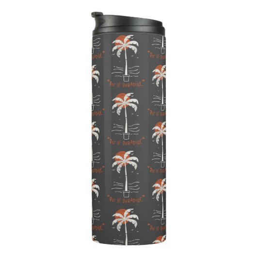 Bouteilles Isothermes Vibes de plage Tropical Palm Tree Summer Sun Retro (Tourné sur la droite)