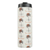 Bouteilles Isothermes Vibes de plage Tropical Palm Tree Summer Sun Retro (Devant)