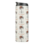 Bouteilles Isothermes Vibes de plage Tropical Palm Tree Summer Sun Retro (Tourné sur la droite)