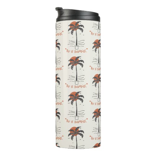 Bouteilles Isothermes Vibes de plage Tropical Palm Tree Summer Sun Retro (Tourné sur la droite)