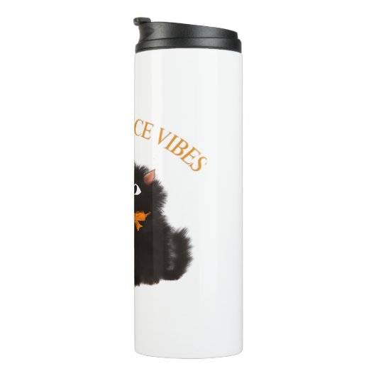 Bouteilles Isothermes Vibes d'épices citrouilles, Halloween, chat noir,  (Tourné sur la droite)