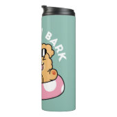 Bouteilles Isothermes Vibes d'été Chien - Chiot flottant avec lunettes d (Tourné sur la droite)