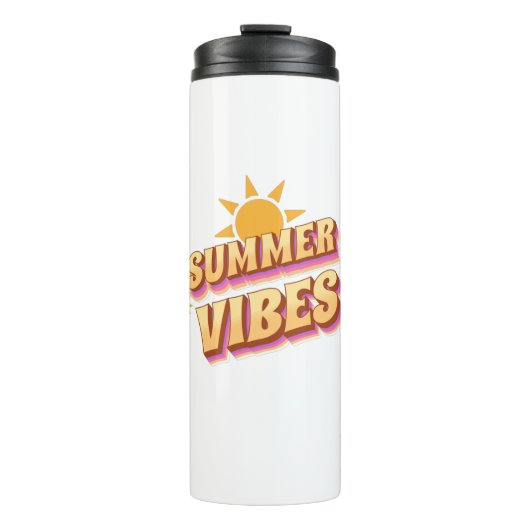 Bouteilles Isothermes Vibes d'été Rétro (Devant)