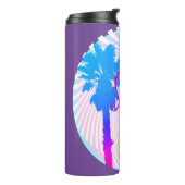 Bouteilles Isothermes Vibes été Neon Palm Tree Beach Lifestyle (Tourné sur la gauche)