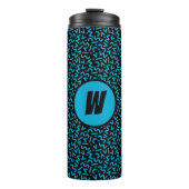 Bouteilles Isothermes Vibes Retro Monogram Neon Blue 80s (Devant)