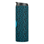 Bouteilles Isothermes Vibes Retro Monogram Neon Blue 80s (Tourné sur la droite)