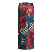 Bouteilles Isothermes Vibrant African Geometric Tribal Abstract Pattern (Dos)