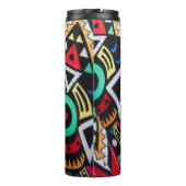 Bouteilles Isothermes Vibrant Afro-Centric Geometric Pattern – Bold Trib (Dos)