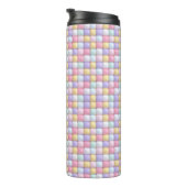 Bouteilles Isothermes Vibrant Candy Pattern | Pastel Bubble Gum (Tourné sur la droite)