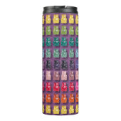 Bouteilles Isothermes Vibrant Candy Pattern | Rainbow Gummy Bear (Dos)