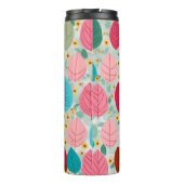 Bouteilles Isothermes Vibrant Colorful Leaf Seamless Pattern - Modern Fl (Dos)