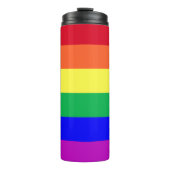 Bouteilles Isothermes Vibrant Colors LGBTQIA Pride Classic Rainbow Flag (Devant)