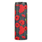Bouteilles Isothermes Vibrant Modern Red Poppies Pattern Art (Dos)