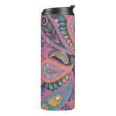 Bouteilles Isothermes Vibrant Paisley Swirl Pattern Design (Tourné sur la gauche)