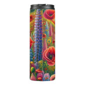 Bouteilles Isothermes Vibrant terrain arc-en-ciel de la lupine de coquel (Dos)