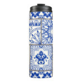 Bouteilles Isothermes Victorian Majolica : Patchwork Tile Motif. (Devant)