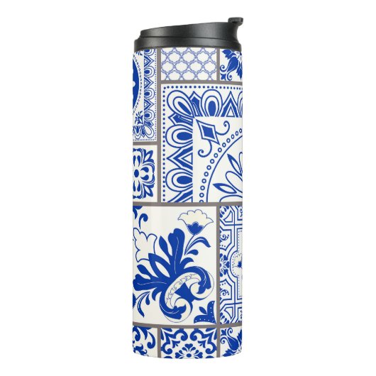 Bouteilles Isothermes Victorian Majolica : Patchwork Tile Motif. (Tourné sur la gauche)