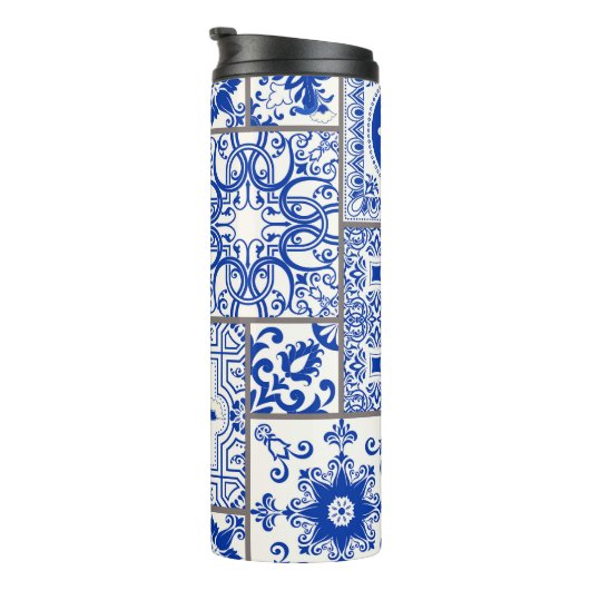 Bouteilles Isothermes Victorian Majolica : Patchwork Tile Motif. (Tourné sur la droite)