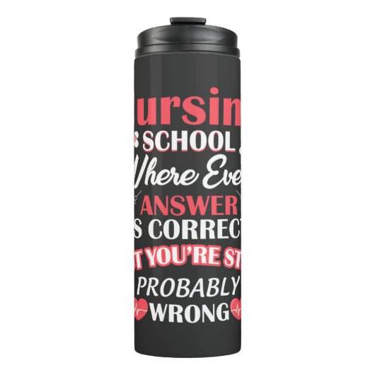 Bouteilles Isothermes Vie infirmière | Étudiant à l'école de soins infir (Devant)