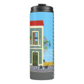 Bouteilles Isothermes Vieille maison de Lisbonne avec chats et tramway j (Devant)