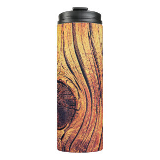 Bouteilles Isothermes Vieille texture en bois comme arrière - plan. Vint