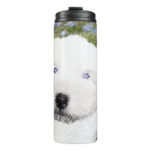 Bouteilles Isothermes Vieux anglais Sheepdog Puppy Peinture - Chien Art