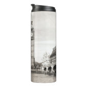 Bouteilles Isothermes Vieux Londres, noir et blanc. (Tourné sur la droite)