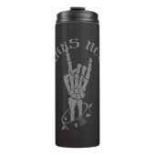 Bouteilles Isothermes Vieux Punks Ne Meurent Jamais Skeleton Rock Sur Go (Devant)